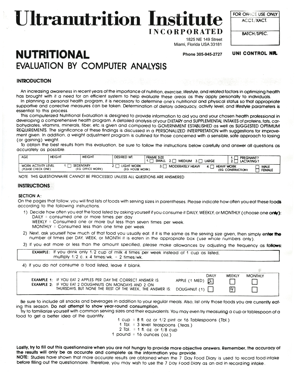 UltraNutrition Institute Profile, Page 4